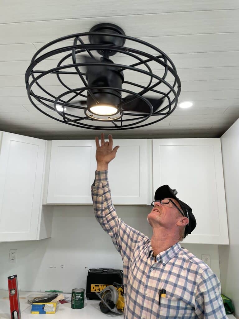 Install ceiling fan.